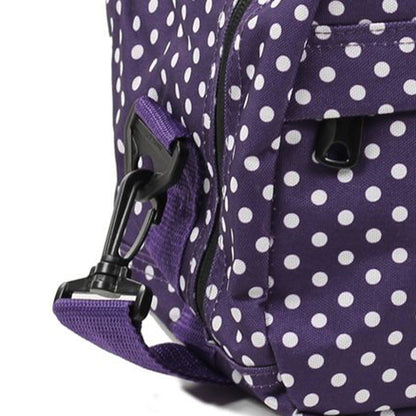 Members Essential On-Board Travel Bag 12.5 Purple Polka (SB-0043-PP)
