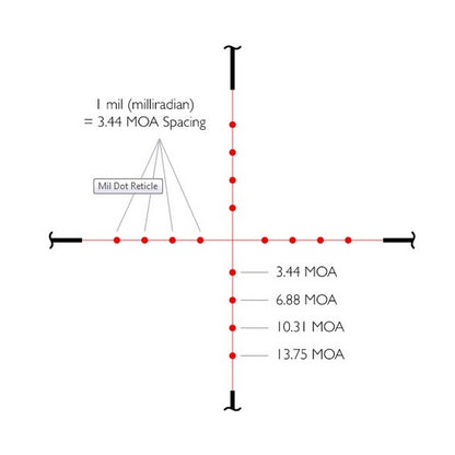 Hawke Vantage IR 3-9x40 (Mil Dot IR R/G) Optical Sight