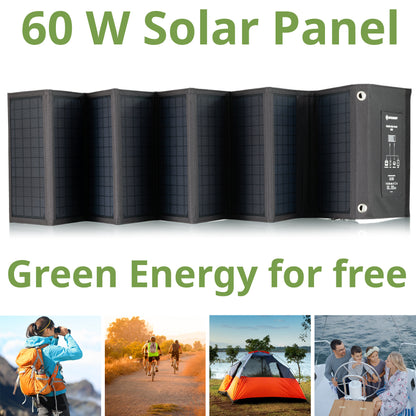 Portable charging device Sonya panel Bresser Mobile Solar Charger 60 Watt USB DC (3810050)