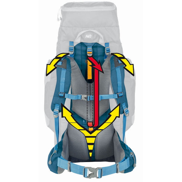 Travel backpack Ferrino Transalp 60 Lady Blue (75708EBB)