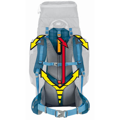Travel backpack Ferrino Transalp 60 Lady Blue (75708EBB)