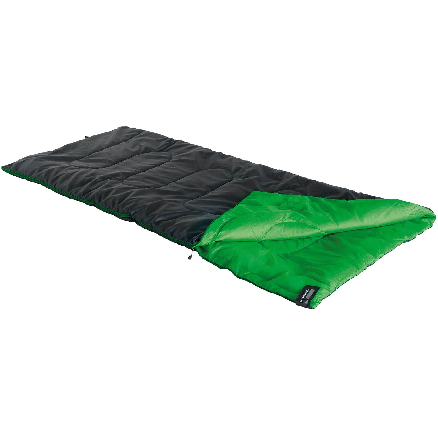 Sleeping bag High Peak Patrol/+7°C Anthra/Green Left (20048)
