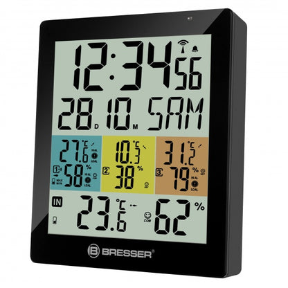Thermometer-hygrometer Bresser Temeo Hygro Quadro DLX Black