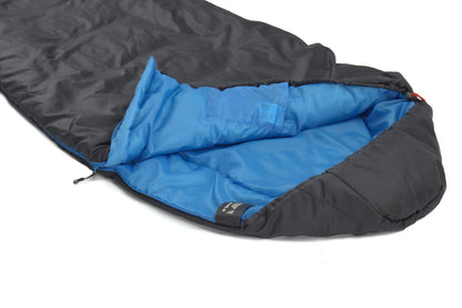 Sleeping bag High Peak Lite Pak 1200/+5°C Anthra/Blue Left (23277)