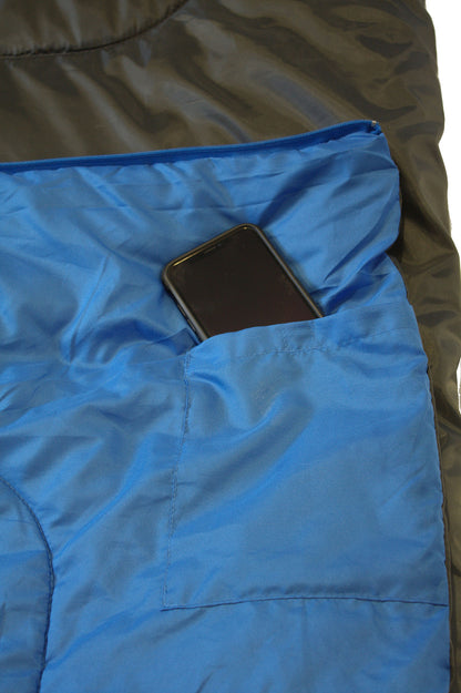 Sleeping bag High Peak Ceduna/+3°C Anthra/Blue Left (20064)