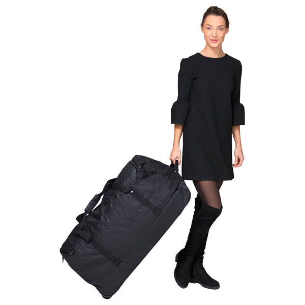 Travel bag on wheels TravelZ Wheelbag 100 Black