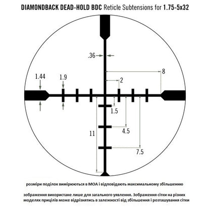 Optical sight Vortex Diamondback 1.75-5x32 BDC (DBK-08-BDC)