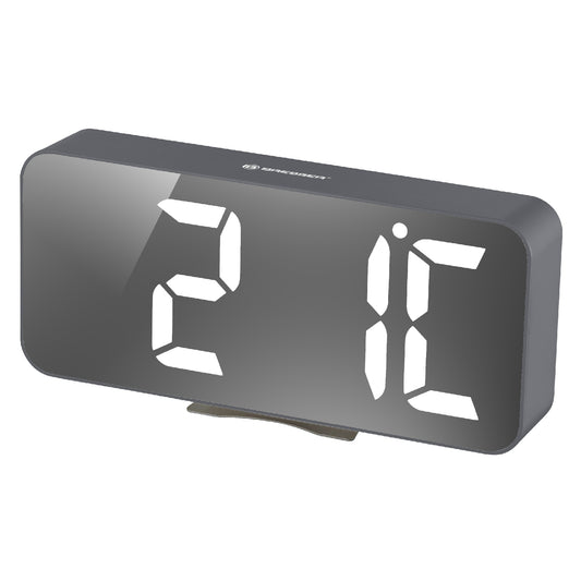 Table clock Bresser MyTime Echo FXL Gray (8010072QT5WHI)