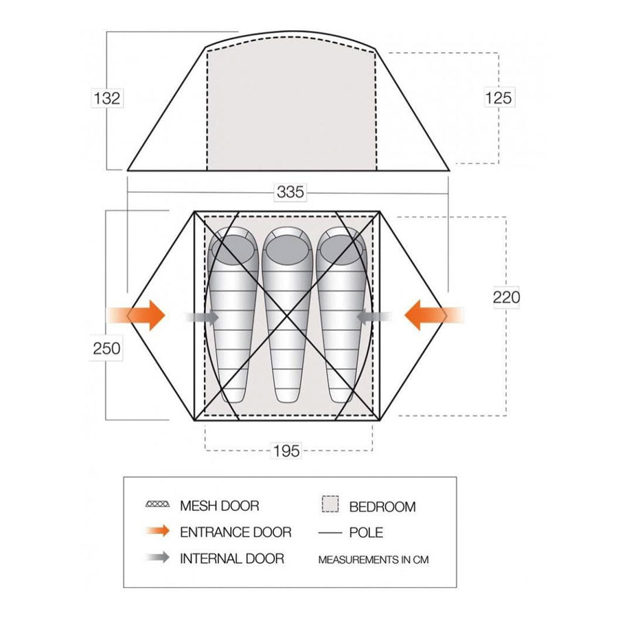 Tent Vango Tryfan 300 Pamir Green