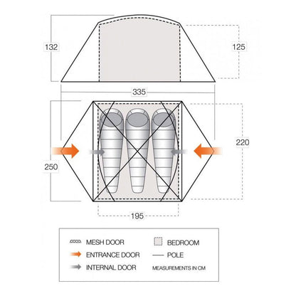 Tent Vango Tryfan 300 Pamir Green