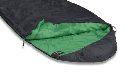Sleeping bag High Peak Lite Pak 800/+8°C Anthra/Green Left (23272)