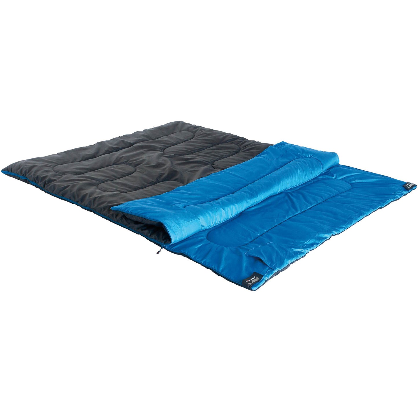 Sleeping bag High Peak Ceduna Duo/+3°C Anthra/Blue Left (20065)