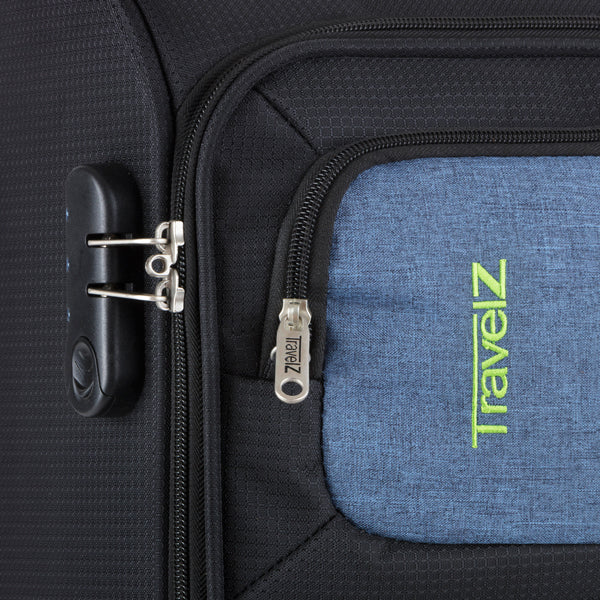 Suitcase TravelZ Triple Pocket 57 (S) Black