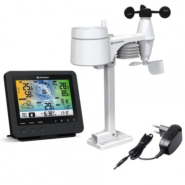 Weather Station Bresser Weather Center Wi-Fi 5-in-1 Profi Sensor Black
