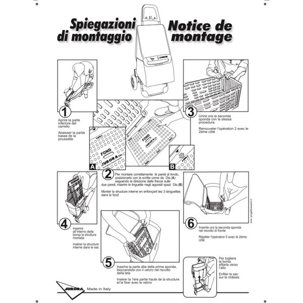 Aurora Milano Shopping Bag 60 Gray (131 Gray)