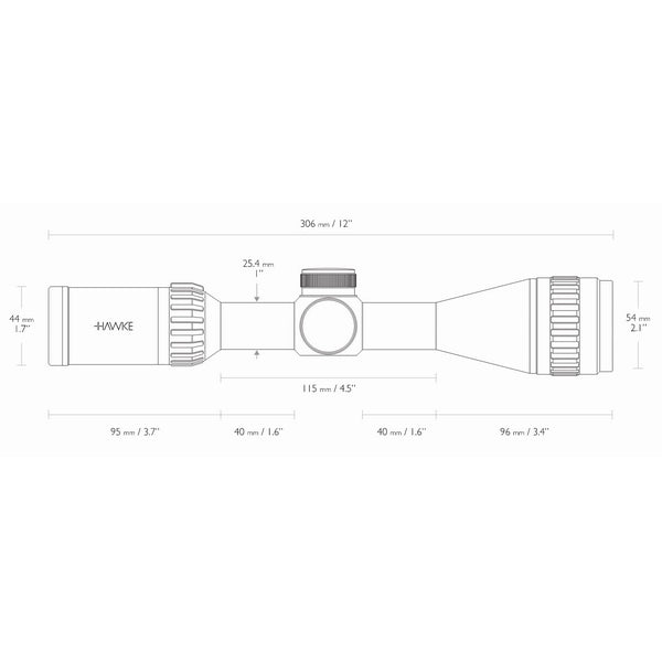 Hawke Airmax 4-12x40 AO (AMX) optical sight