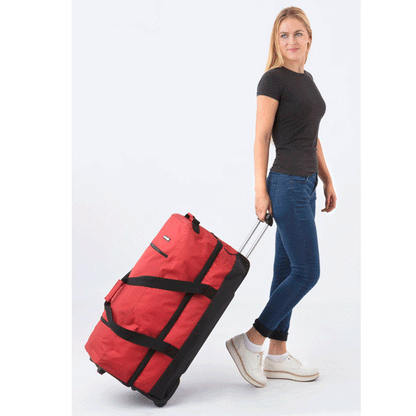 Travel bag on wheels CarryOn Double Daily 108 Red