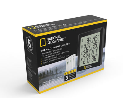 National Geographic Thermometer-Hygrometer 4 Measurement Results Black (9070200)