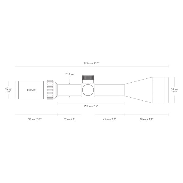 Hawke Vantage 3-9x50 (30/30) optical sight