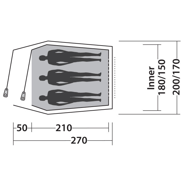 Tent Easy Camp Energy 300 Gold Red (120352)