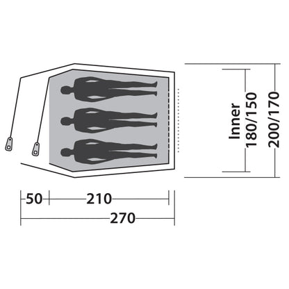 Tent Easy Camp Energy 300 Gold Red (120352)