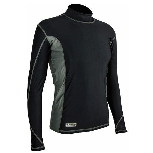 Highlander Pro Comp Mens Long Sleeve Thermal T-Shirt Black/Grey L