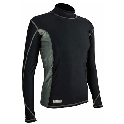 Highlander Pro Comp Mens Long Sleeve Thermal T-Shirt Black/Grey L