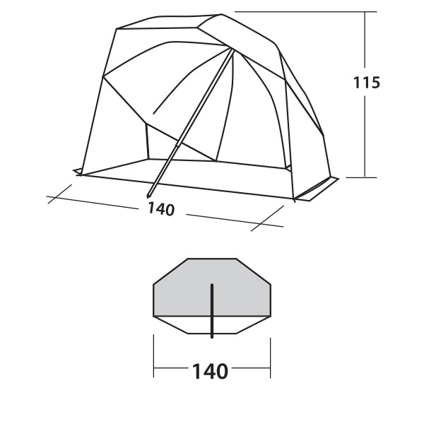 Beach tent Easy Camp Coast 50 Ocean Blue (120298)