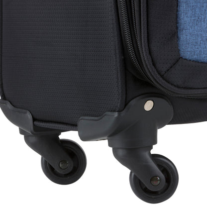 TravelZ Triple Pocket Suitcase (L) Black