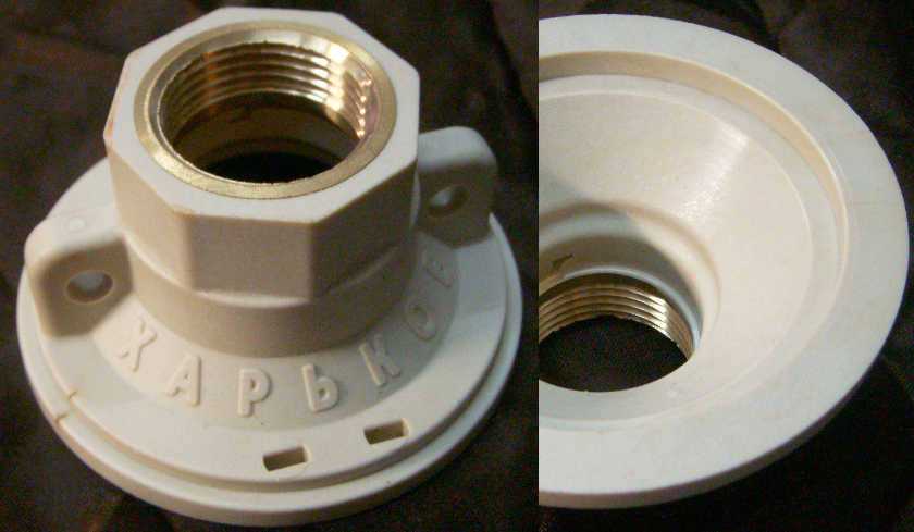 верхний фланец Водолей пластик 1¼