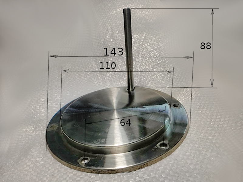 6 болтов 143 мм 1,2 кВт керамического