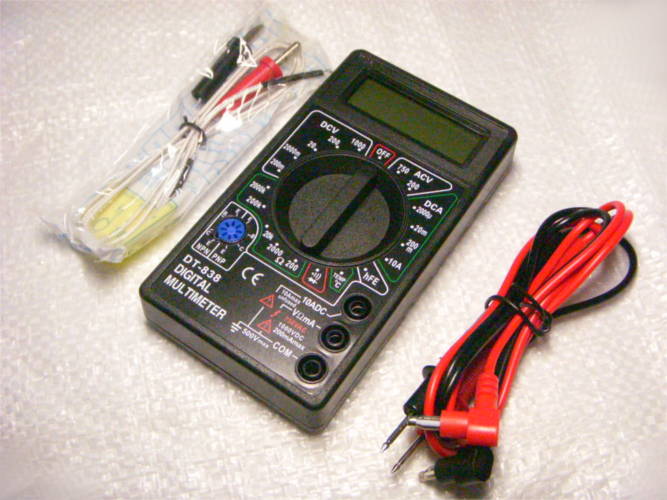 Цифровой мкльтиметр с термометром DT-838