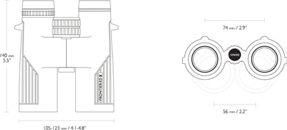 Binoculars Hawke Frontier HD X 10x42 Green (38012)