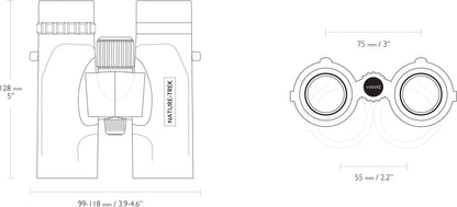 Binoculars Hawke Nature Trek 10x32 Top Hinge Green (35101)