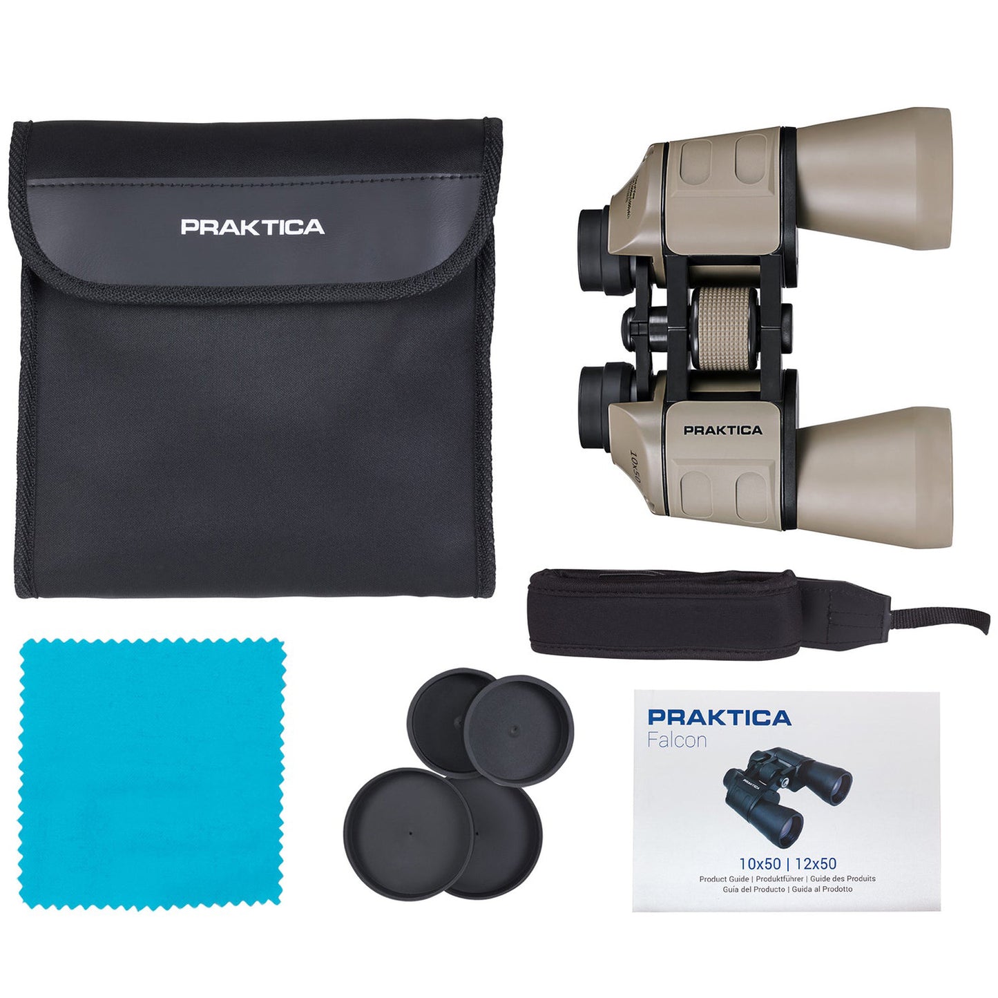 Binoculars Praktica Falcon FMC 10x50 Sand (PRA185)