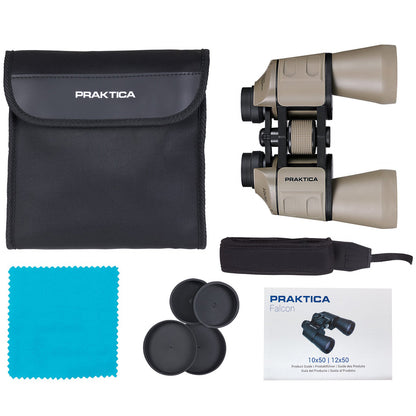 Binoculars Praktica Falcon FMC 10x50 Sand (PRA185)
