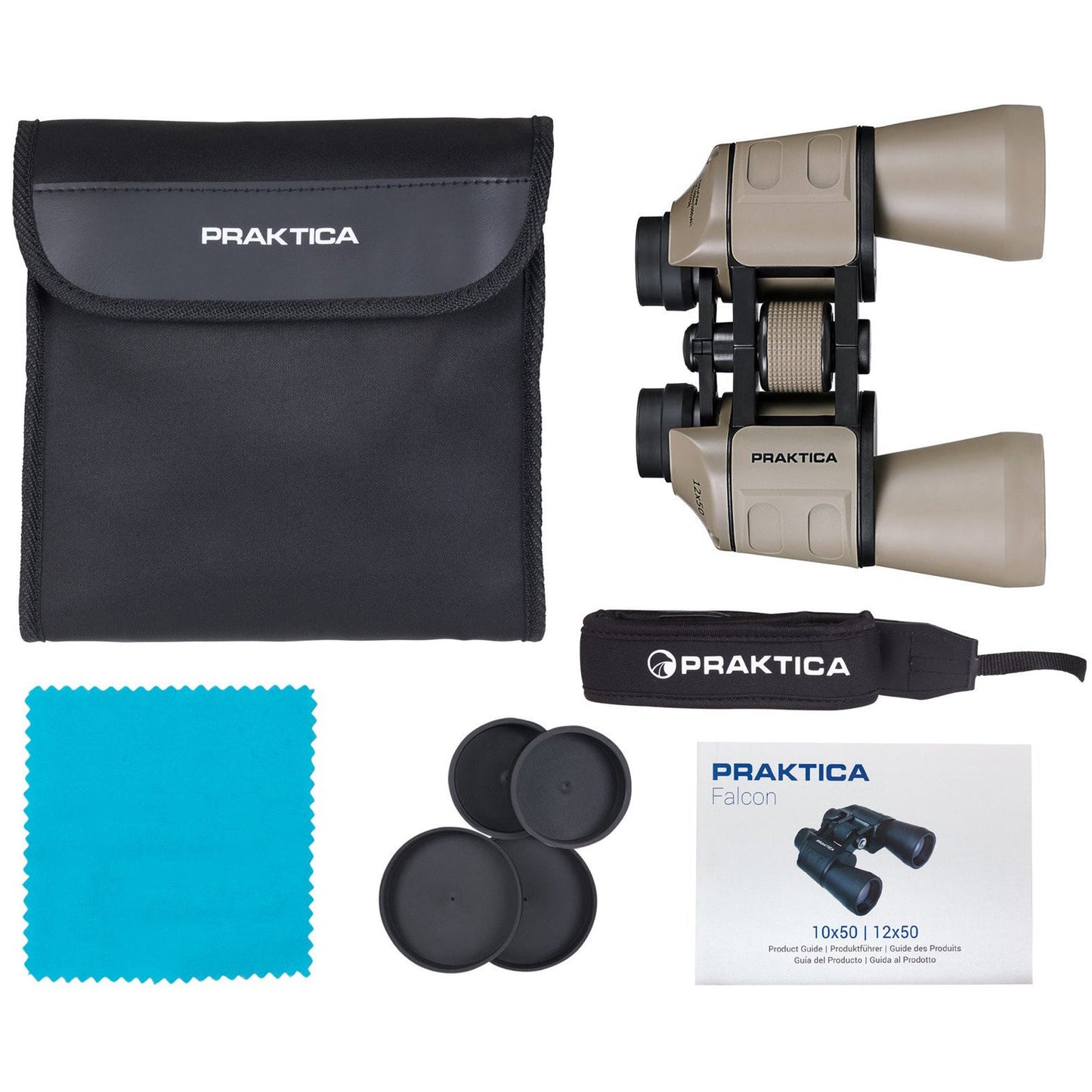 Binoculars Praktica Falcon FMC 12x50 Sand (PRA202)