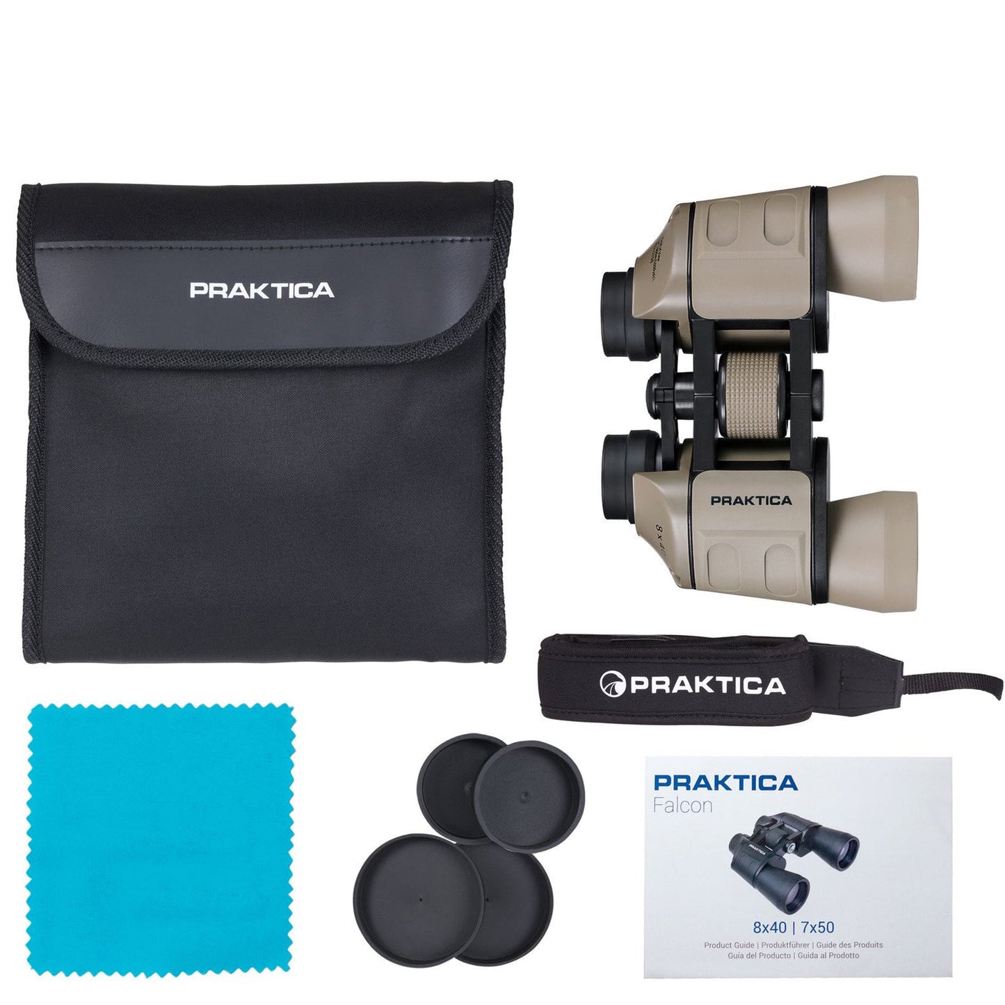 Binoculars Praktica Falcon FMC WA 8x40 Sand (PRA203)