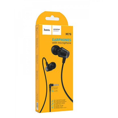 Headphones with microphone 3.5mm – Hoco M79 Cresta universal – Black