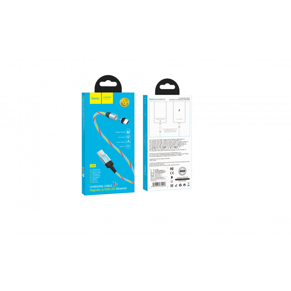 Cable Micro 2A (1m) – Hoco U90 – Blue