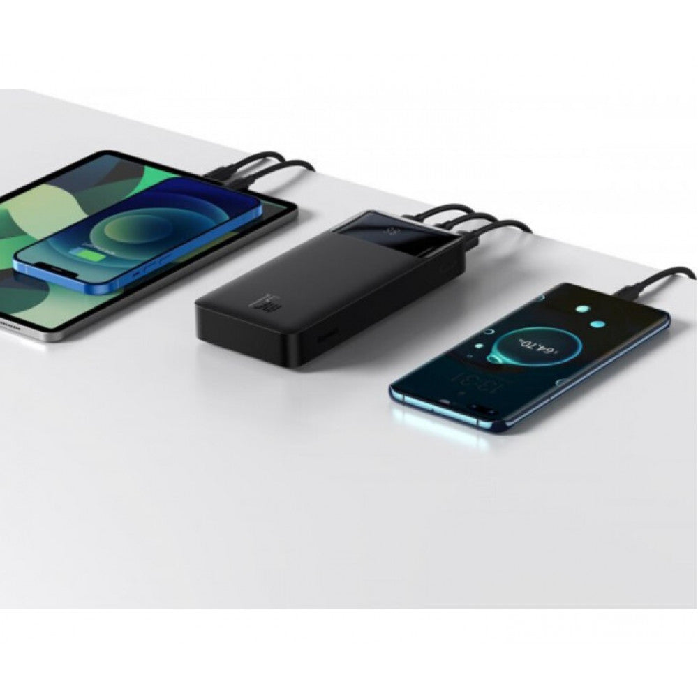 Power Bank 20000 mAh | 15W | Digital Display - Baseus (PPDML-J02) - PPDML-J02 White