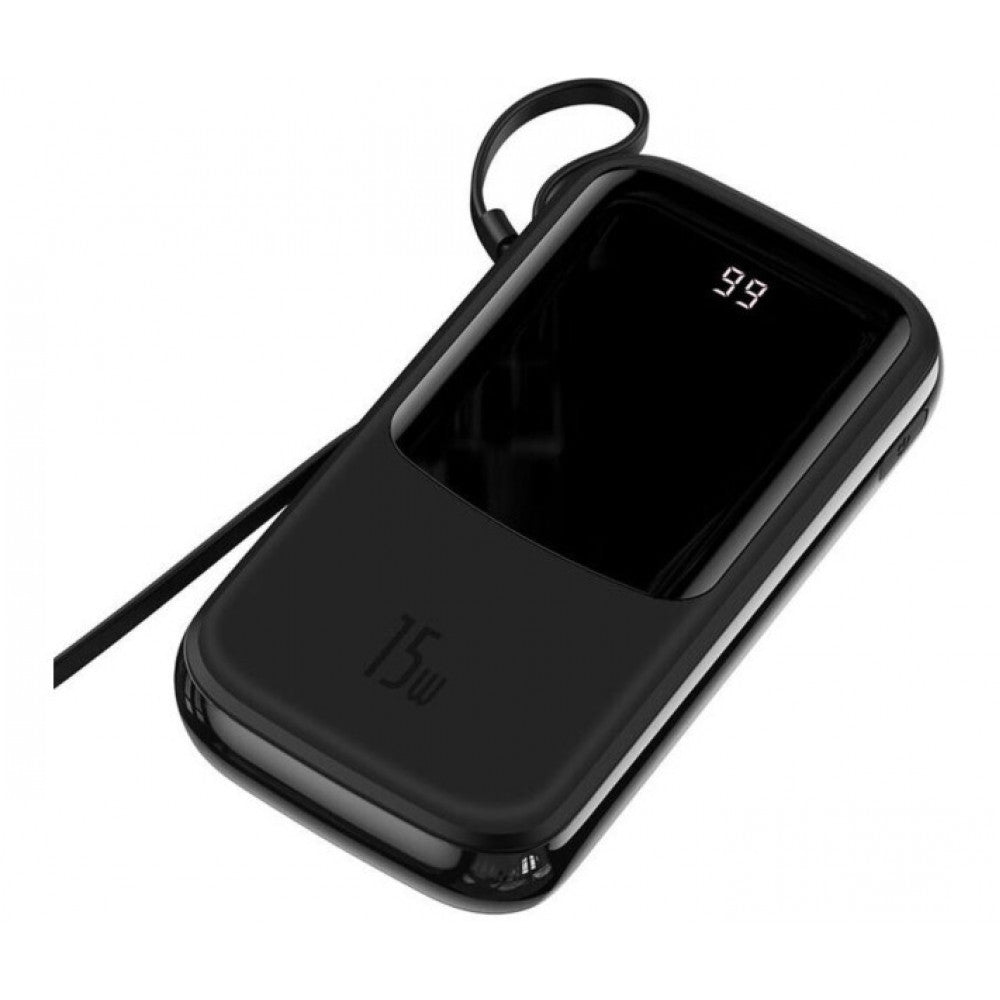 Power Bank 20000 mAh | 15W | Digital Display - Baseus (PPQD-G) - PPQD-G01 Black