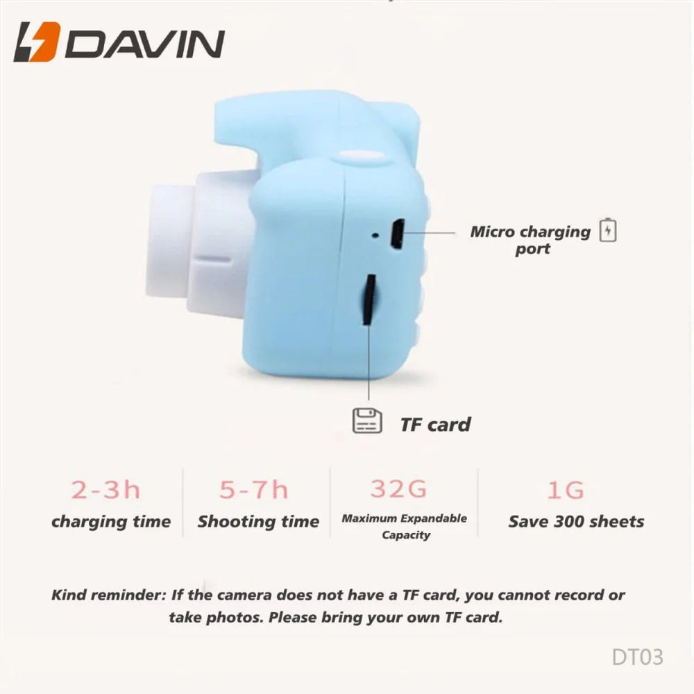 Children's camera Davin DT03 - Pink