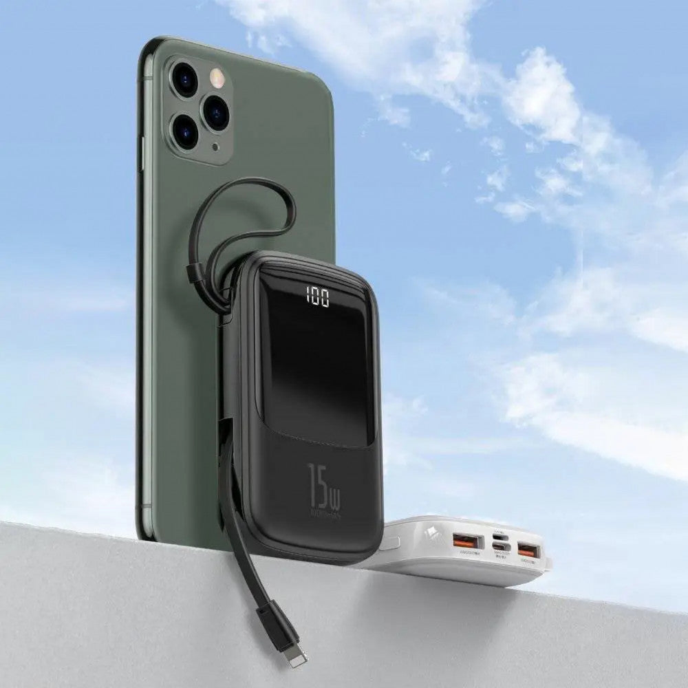 Power Bank 20000 mAh | 15W | Digital Display - Baseus (PPQD-G) - PPQD-G01 Black