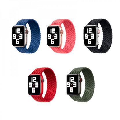 Reminets Braided Solo Loop (L) — Apple Watch 42 mm | 44mm | 45mm | 49 mm - Red