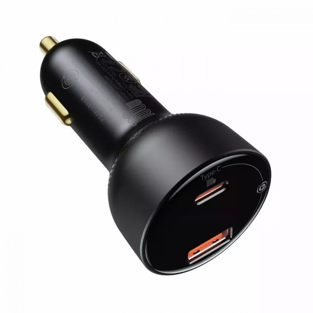 Car Charger | 100W | 2C | C to C Cable (1m) – Baseus (TZCCZX-01) Superme Digital Display PPS Quick Charger – TZCCZX-01 Black