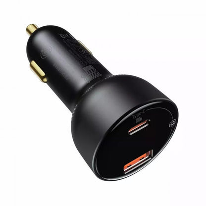 Car Charger | 100W | 2C | C to C Cable (1m) – Baseus (TZCCZX-01) Superme Digital Display PPS Quick Charger – TZCCZX-01 Black