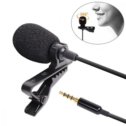 Microphone for phone 3.5mm (1.5m) – Professional Lavalier Mic; in Packing