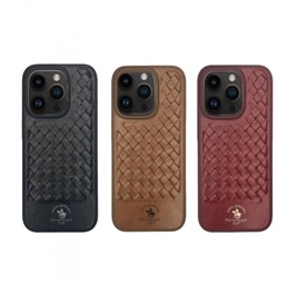Polo Ravel Leather Case – iPhone 15 – Black