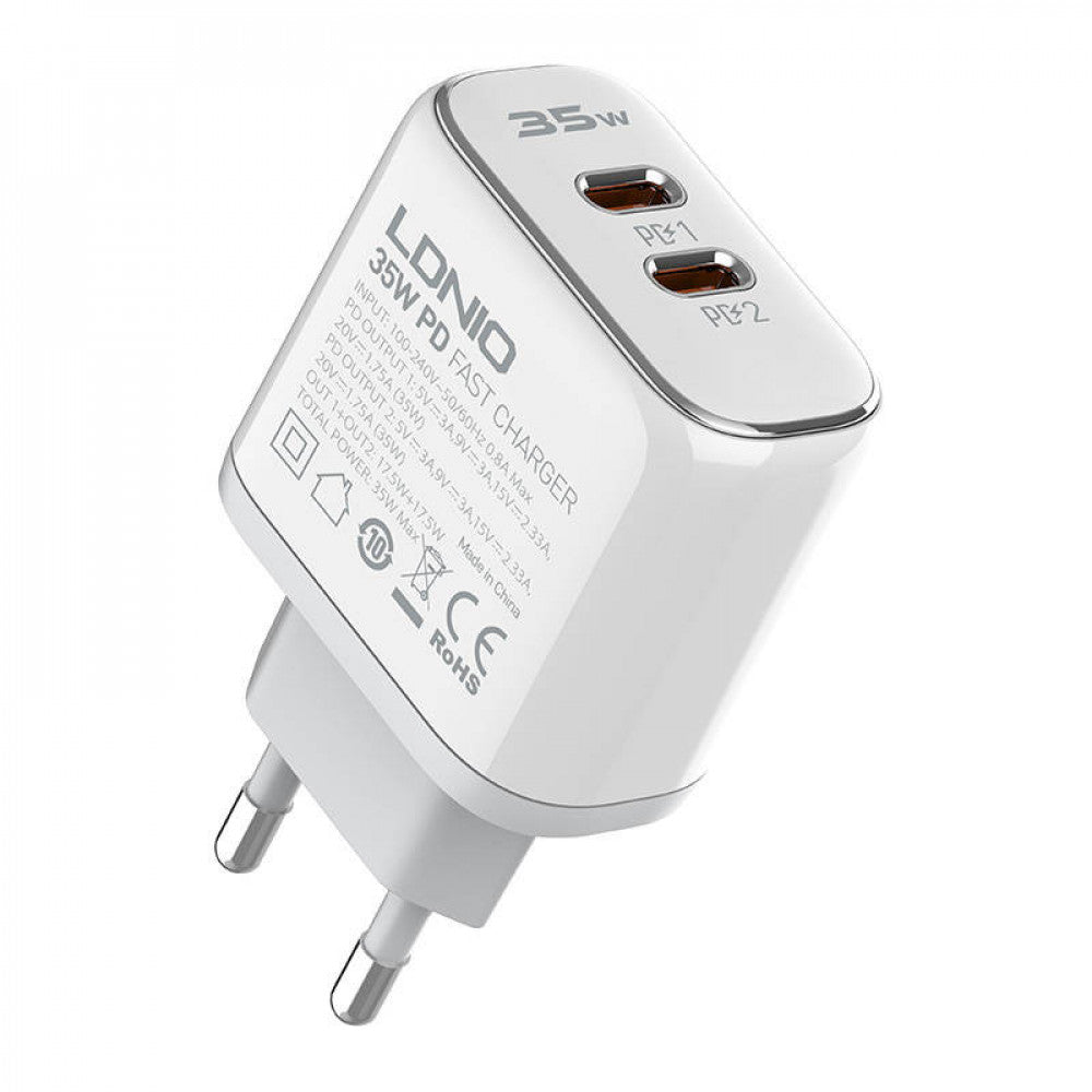 Home Charger | 35W | 2C – Ldnio A2528C White